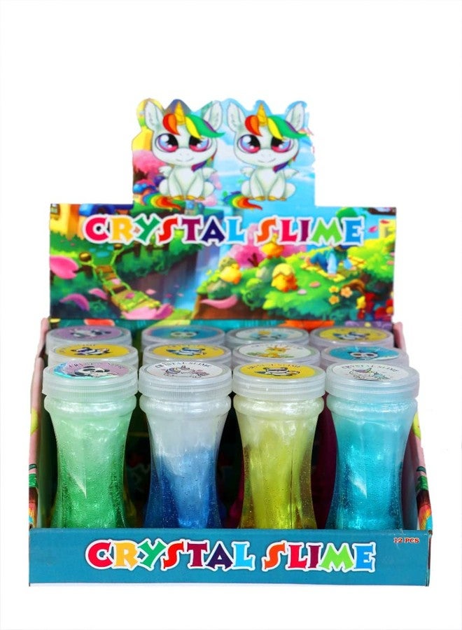 Atipriya Crystal Colorful Slime (Pack of 9), Sparkling Glittery Bottle Clay Jelly Slime Toy for Kids, Boys, Girls - Image 2